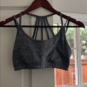 Strappy sports bra